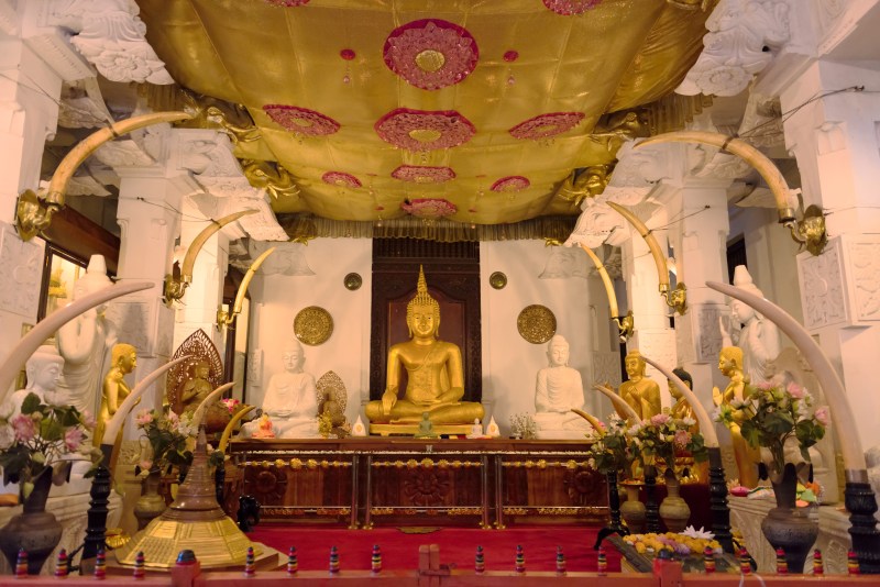 Buddist temple altar