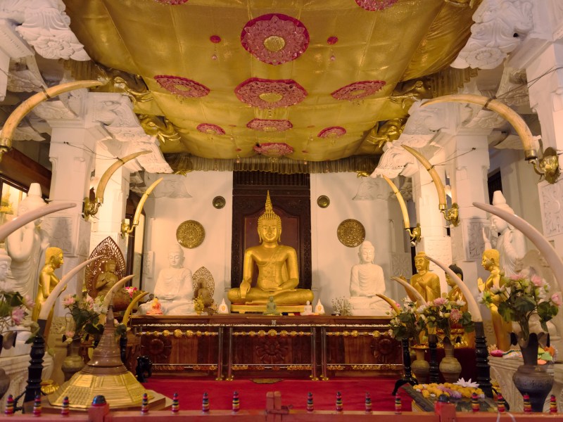 Buddist temple altar